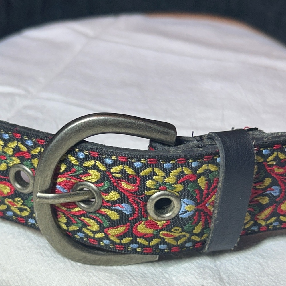 Unisex Belt Silver Tone Buckle Boho Hippie Unbranded